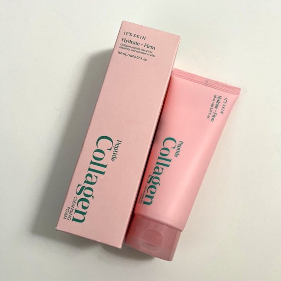 Lot 3pc Korean IT'S SKIN Peptide Collagen Cleansing Foam 150ml Cleanser K-Beauty - Picture 3 of 4